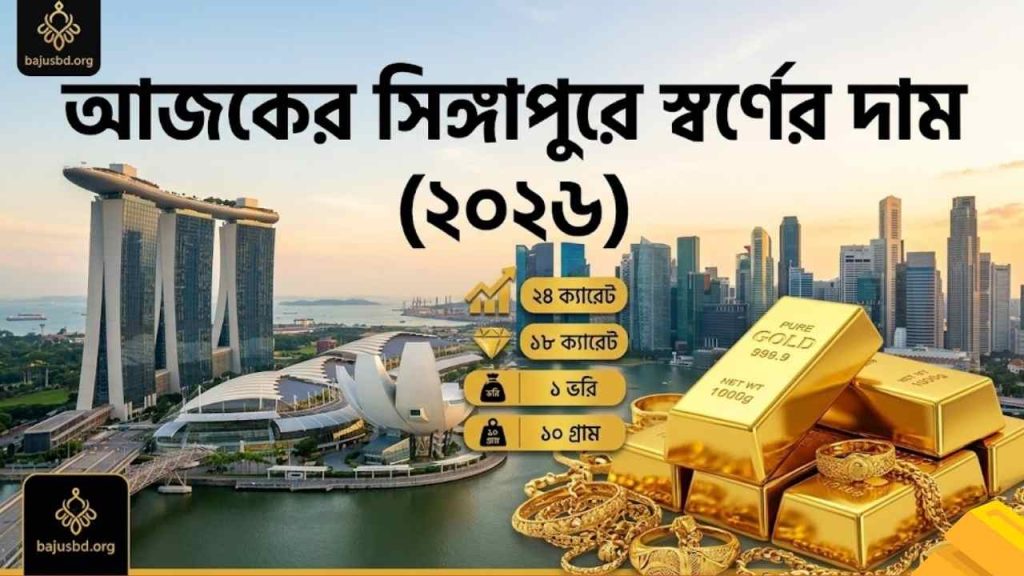 আজকের সিঙ্গাপুরে স্বর্ণের দাম