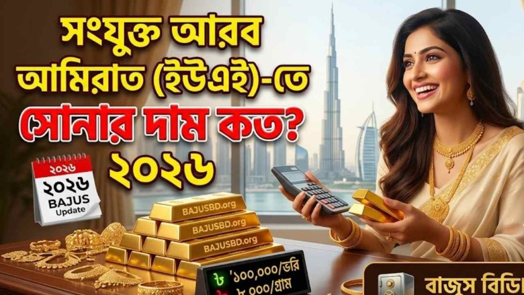 আরব আমিরাতে সোনার দাম কত ২০২৬