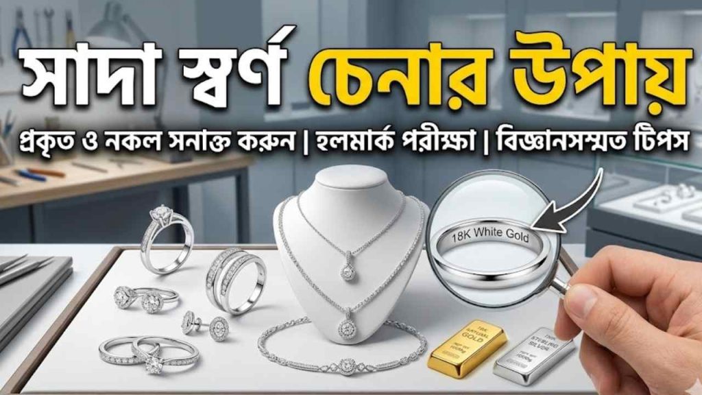 সাদা স্বর্ণ চেনার উপায়