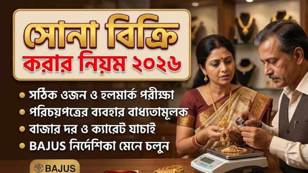 সোনা বিক্রি করার নিয়ম